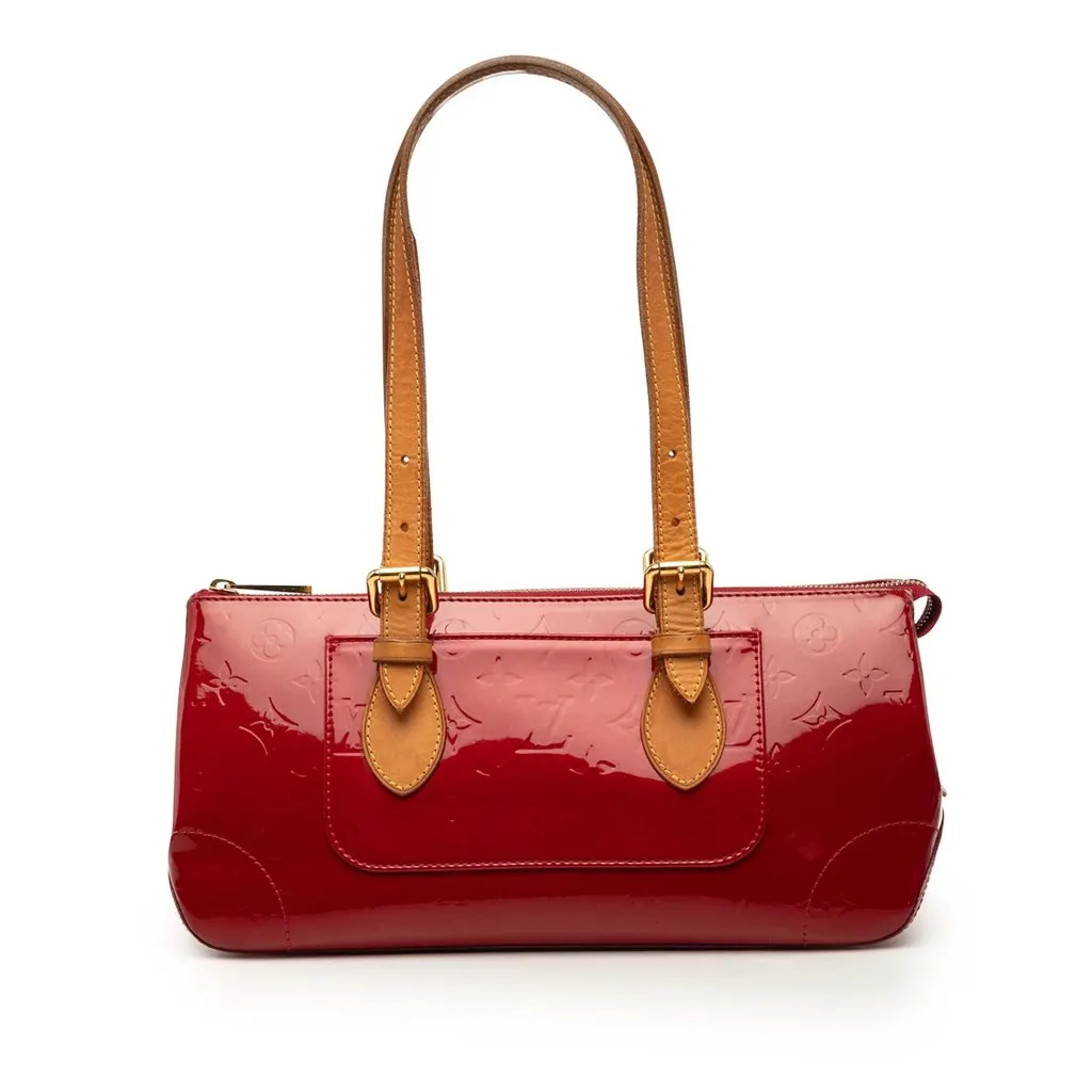 Louis Vuitton Monogram Vernis Rosewood Avenue Red Leather Good - Front View