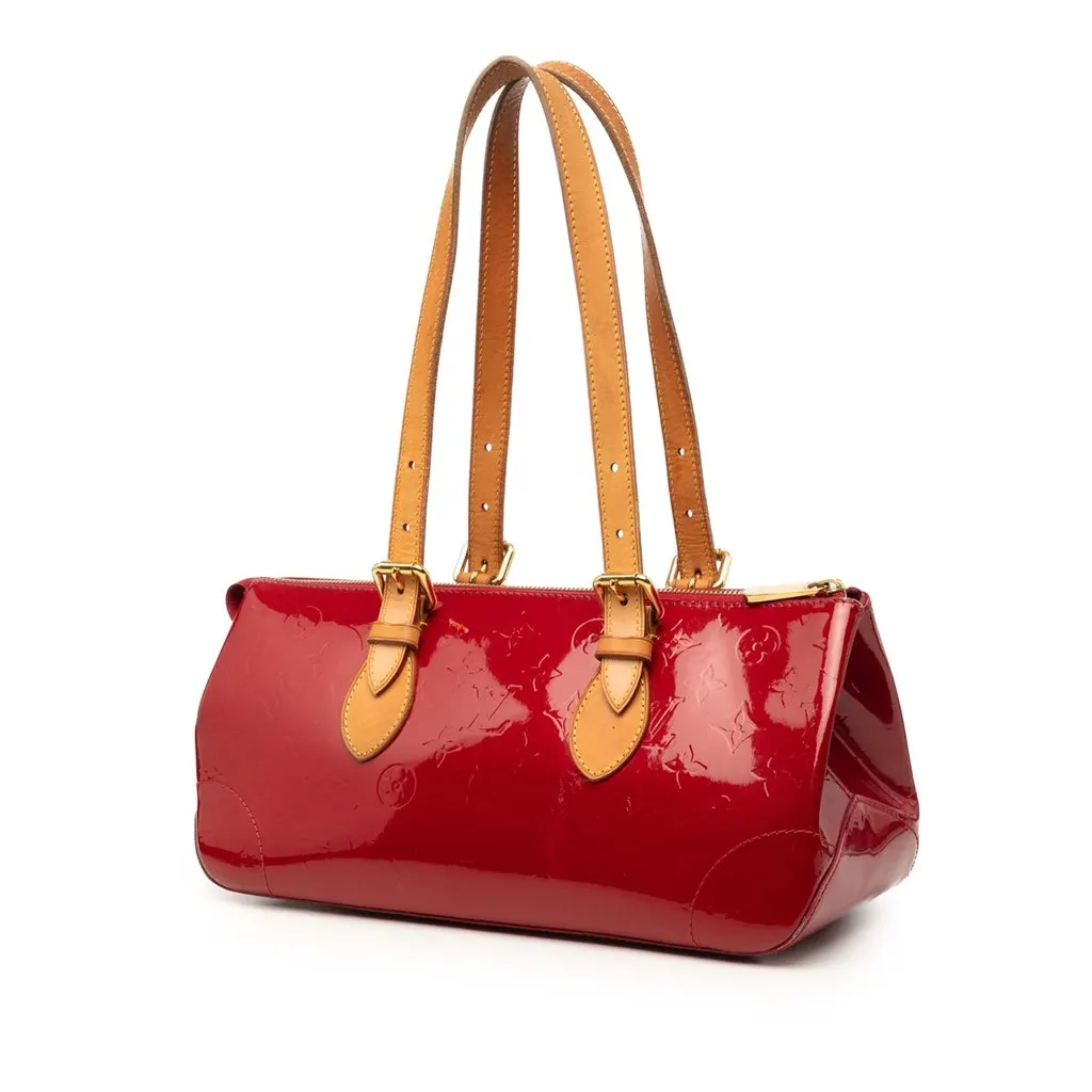 Louis Vuitton Monogram Vernis Rosewood Avenue Red Leather Good - Back View