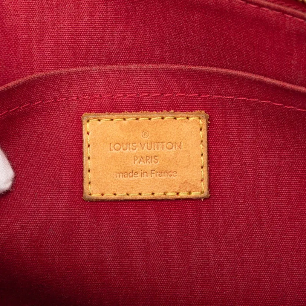 Louis Vuitton Monogram Vernis Rosewood Avenue Red Leather Good - Box View