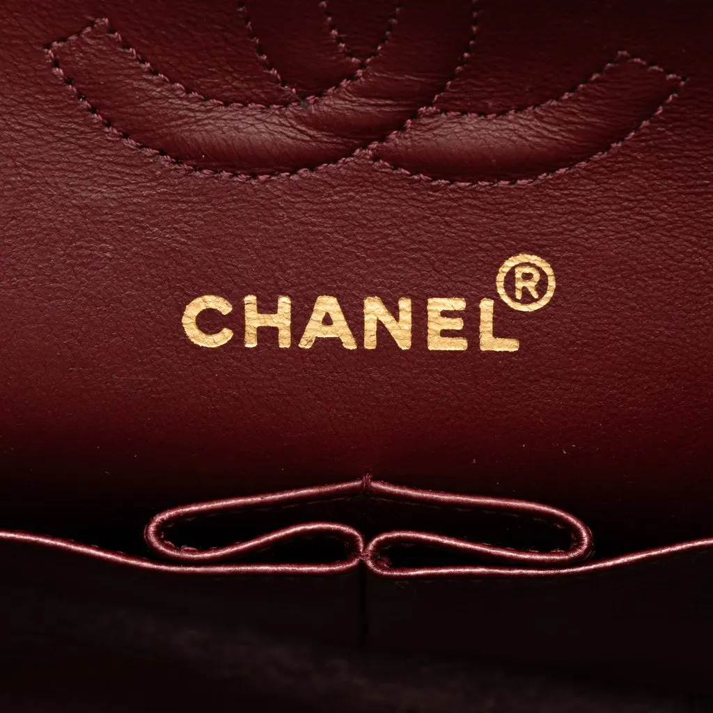 Chanel Small Classic Lambskin Double Flap Black Leather Good - Box View