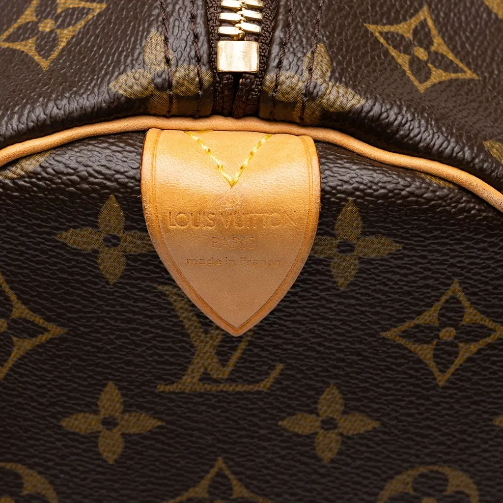 Louis Vuitton Monogram Keepall 60 Brown Canvas Good - Box View