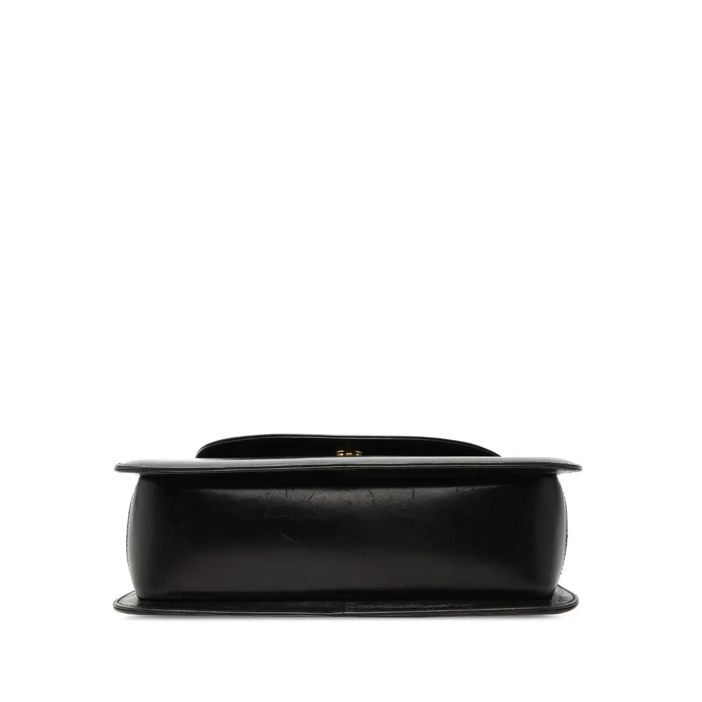 Salvatore Ferragamo Calfskin Metal Top Handle Bag Black Leather Very good - Inside View