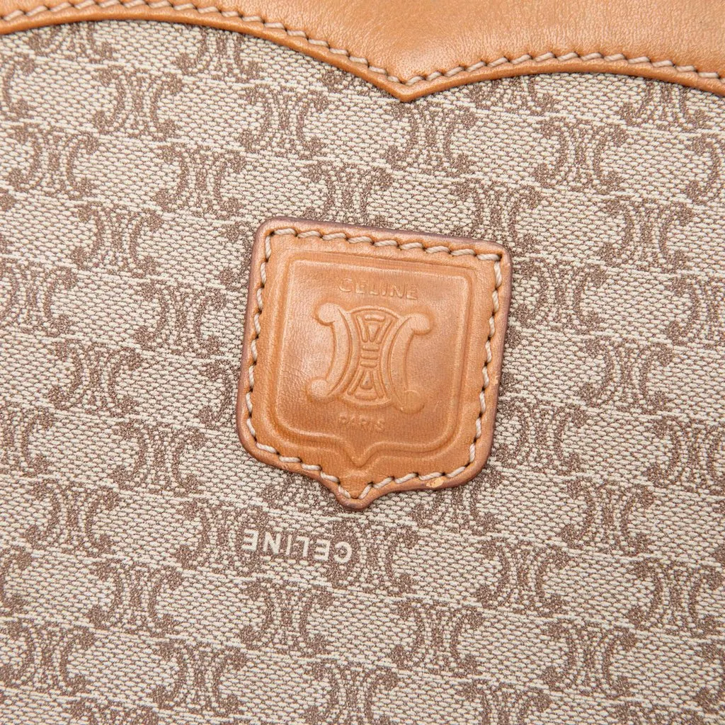 Celine Macadam Coated Canvas Crossbody Beige Very good - Box View
