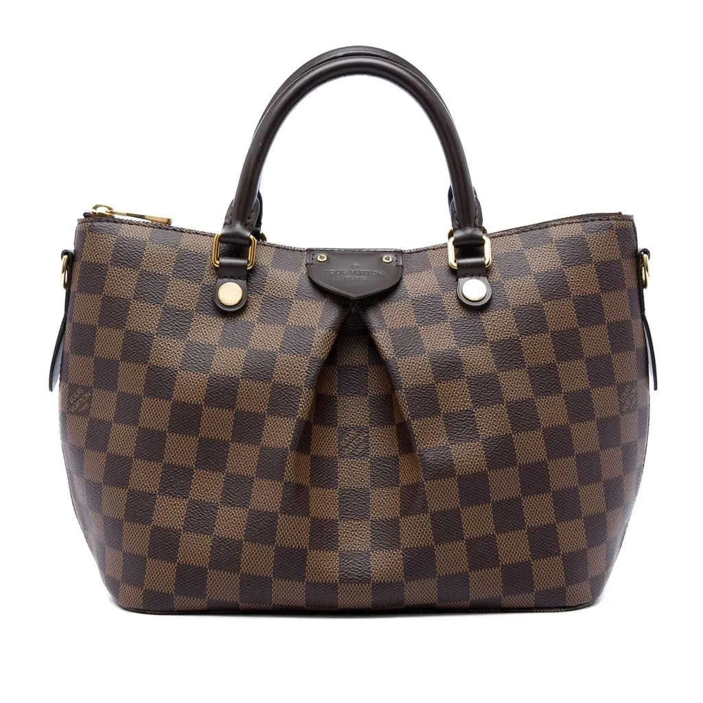 Louis Vuitton Damier Ebene Siena PM Brown Canvas Very good - Front View