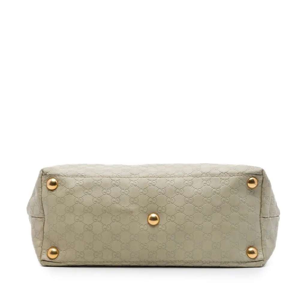 Gucci Guccissima Babouska Tote White Leather Very good - Inside View