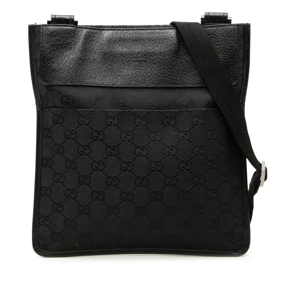 Gucci GG Canvas Crossbody Black Very good - Front View
