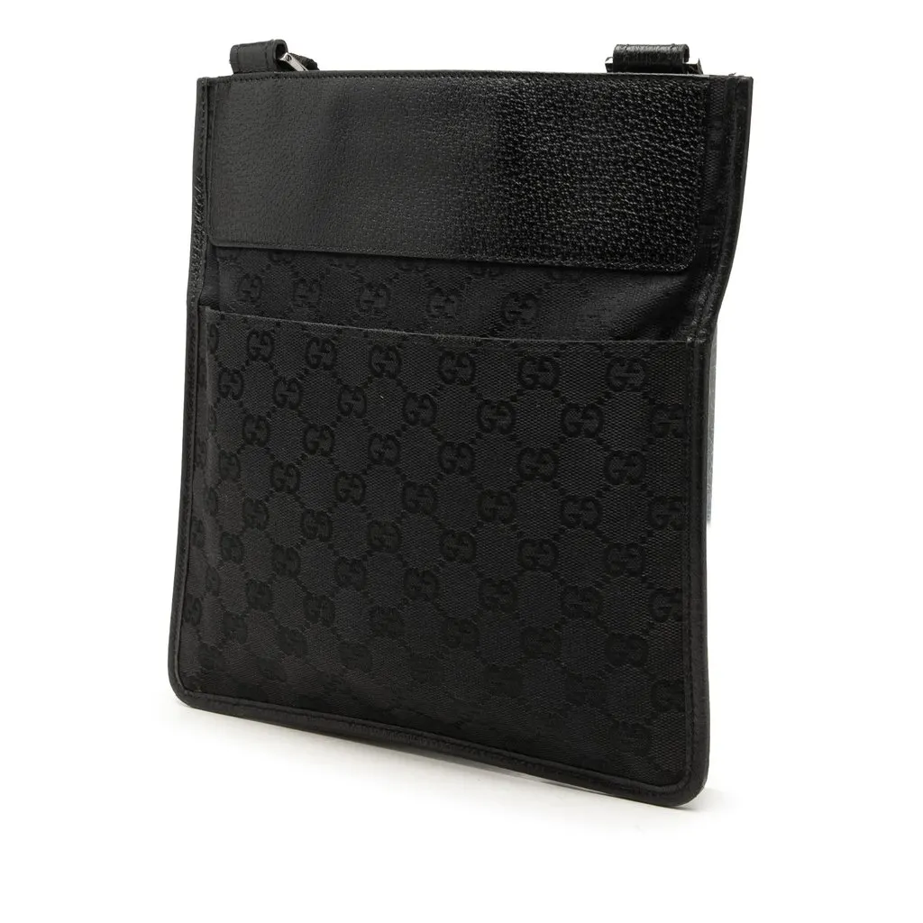 Gucci GG Canvas Crossbody Black Very good - Back View