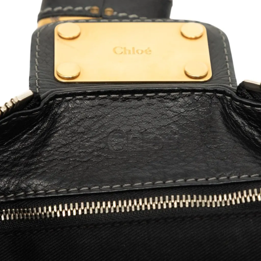 Chloé Leather Paddington Handbag Black Leather Good - Box View