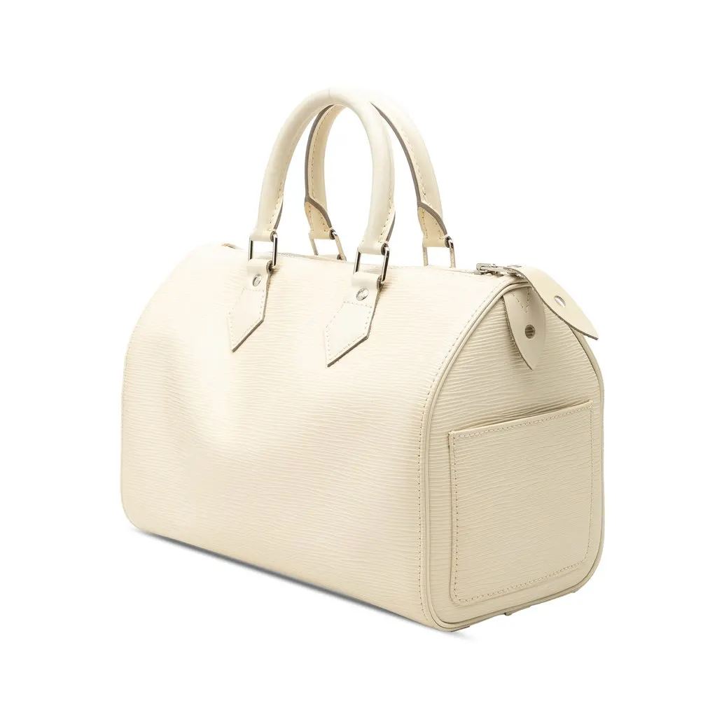Louis Vuitton Epi Speedy 30 White Leather Very good - Back View
