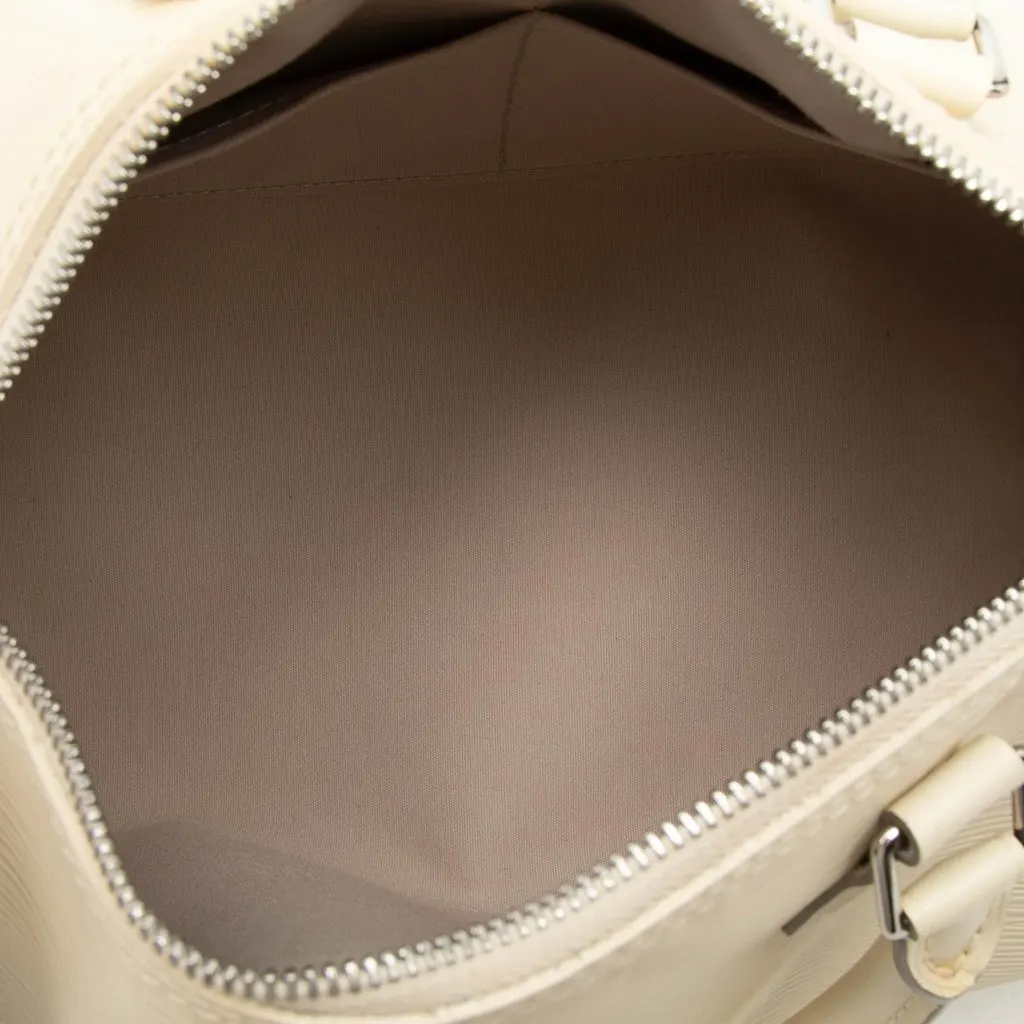 Louis Vuitton Epi Speedy 30 White Leather Very good - Model View