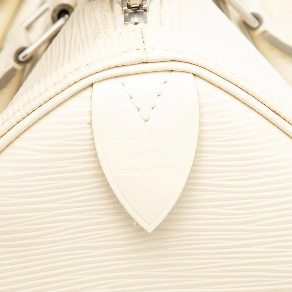 Louis Vuitton Epi Speedy 30 White Leather Very good - Box View