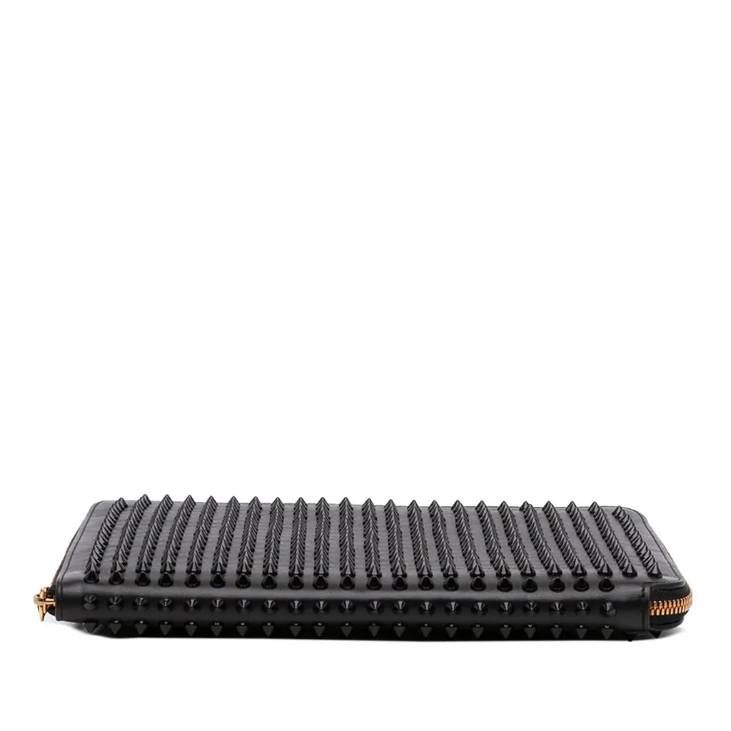 Christian Louboutin Calfskin Spike Ipad Case Black Leather Very good - Inside View