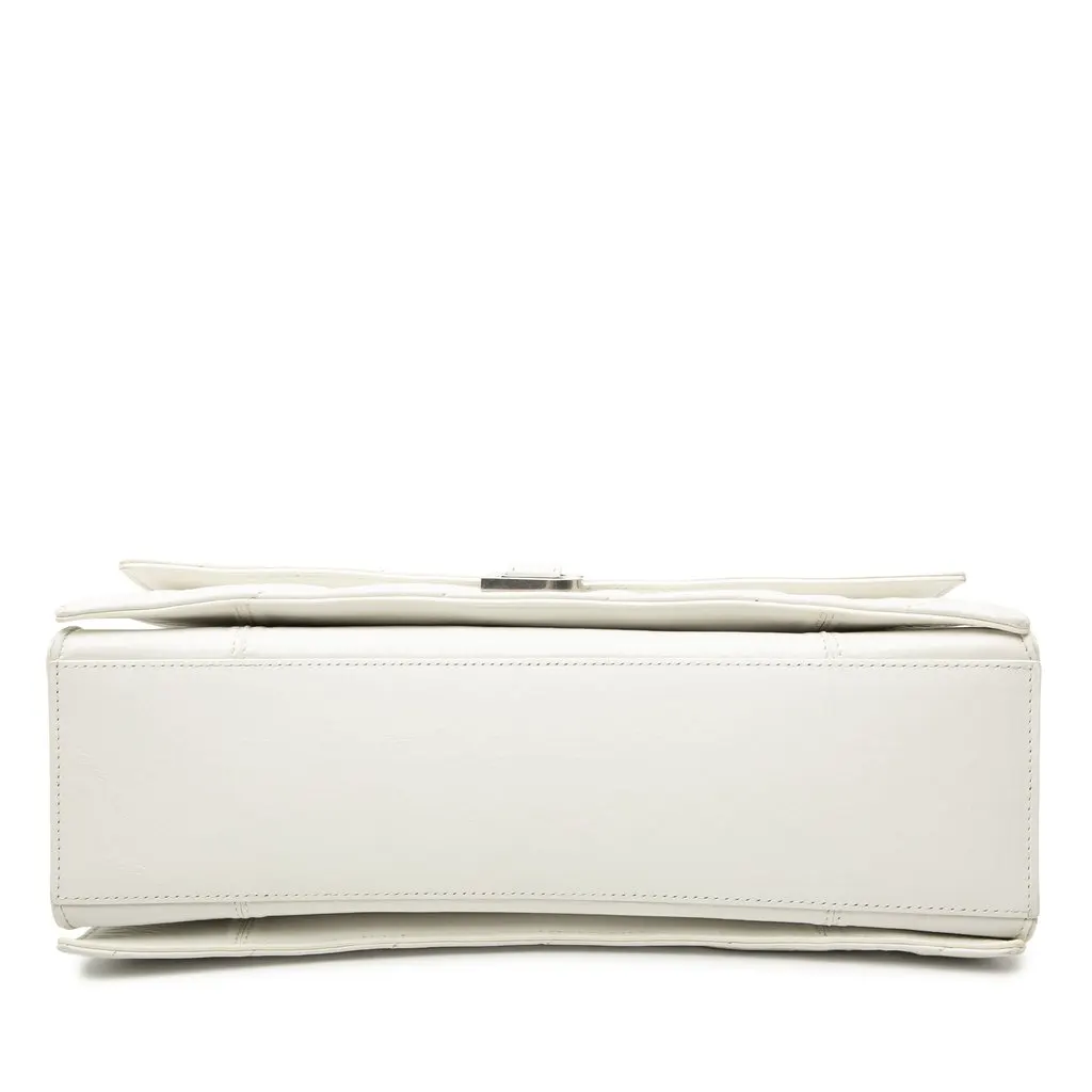 Balenciaga Medium Crushed Calfskin Chain Shoulder Bag White Leather Very good - Inside View