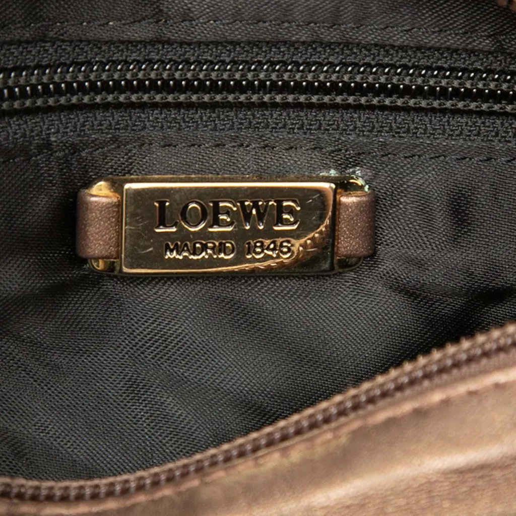 Loewe Nappa Metallic Flamenco Tassel Crossbody Brown Leather Very good - Box View