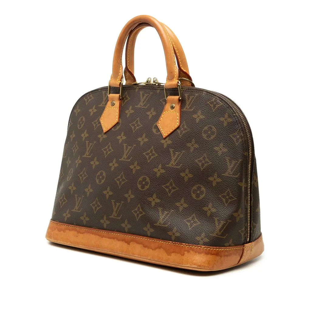 Louis Vuitton Monogram Alma PM Brown Very good - Back View