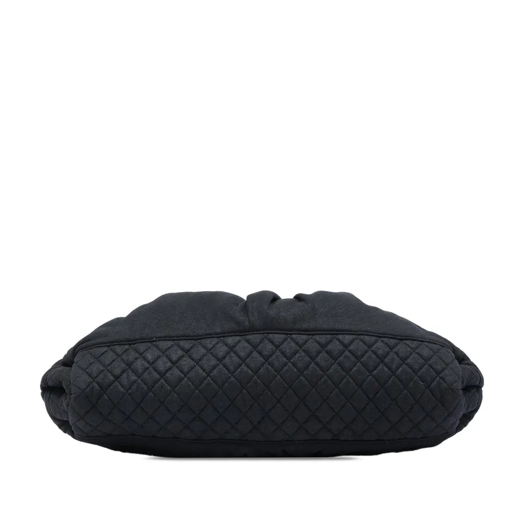 Chanel Jersey Melrose Cabas Black Very good - Inside View