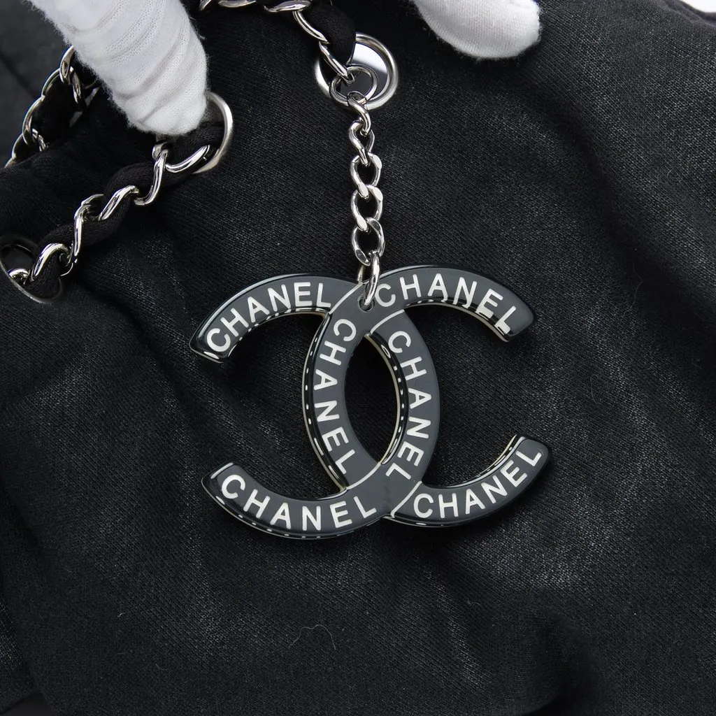 Chanel Jersey Melrose Cabas Black Very good - Box View