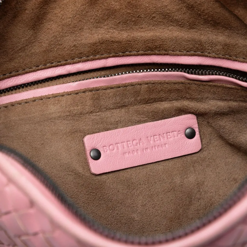 Bottega Veneta Nappa Intrecciato Nodini Crossbody Pink Leather Very good - Box View
