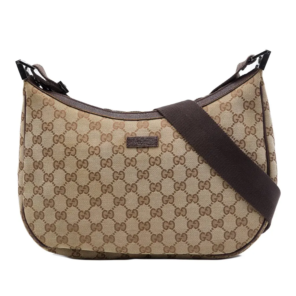 Gucci GG Canvas Crossbody Beige Very good - Front View