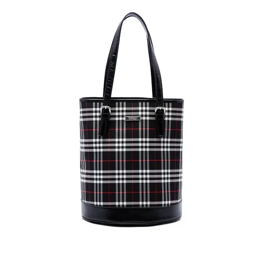 Burberry House Check Canvas Bucket Bag