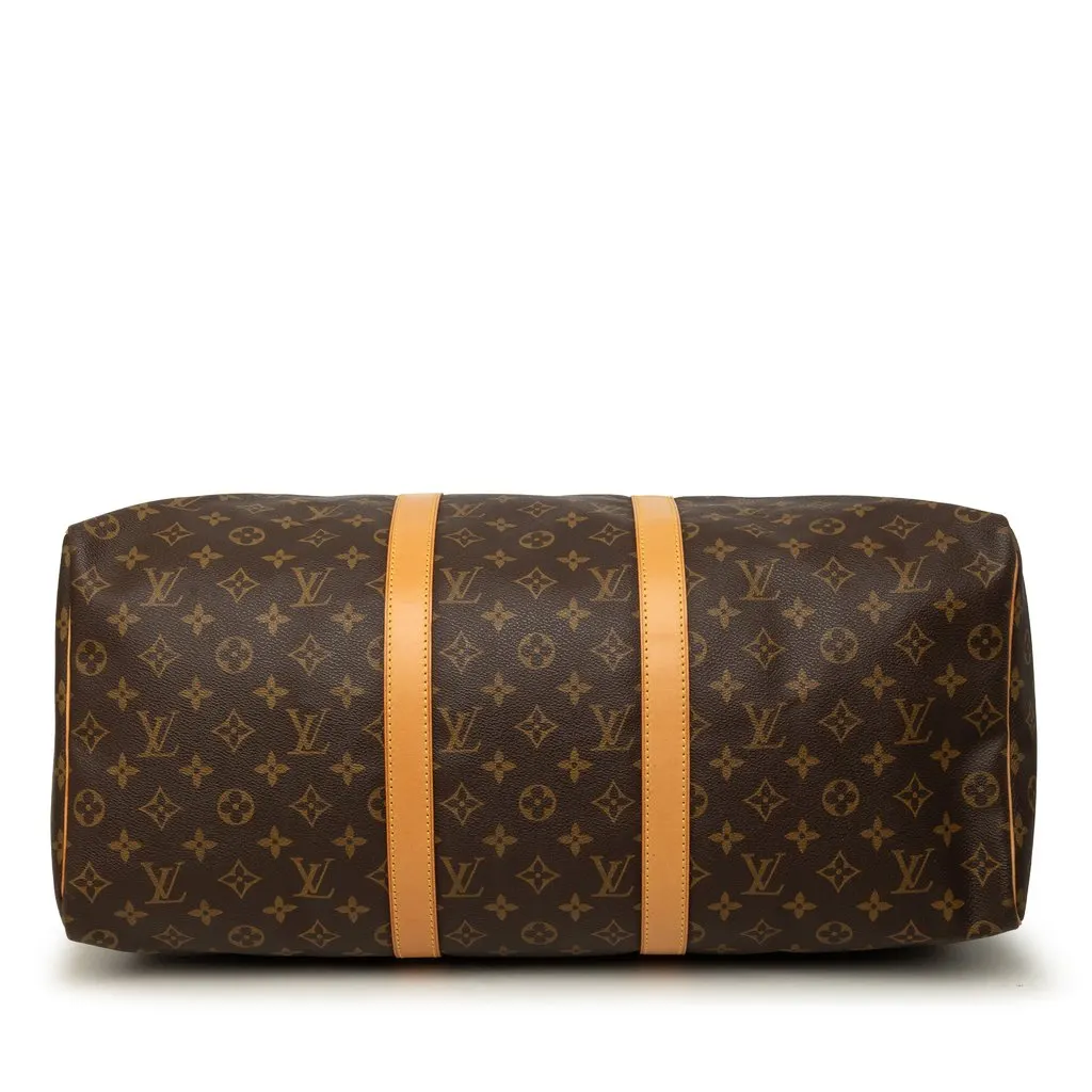Louis Vuitton Monogram Keepall 50 Brown Canvas Good - Inside View