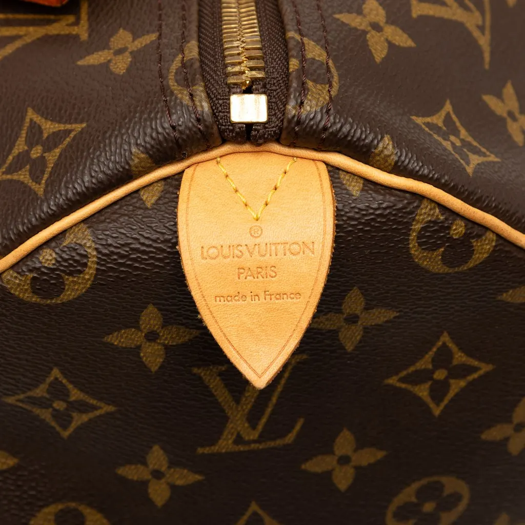 Louis Vuitton Monogram Keepall 50 Brown Canvas Good - Box View