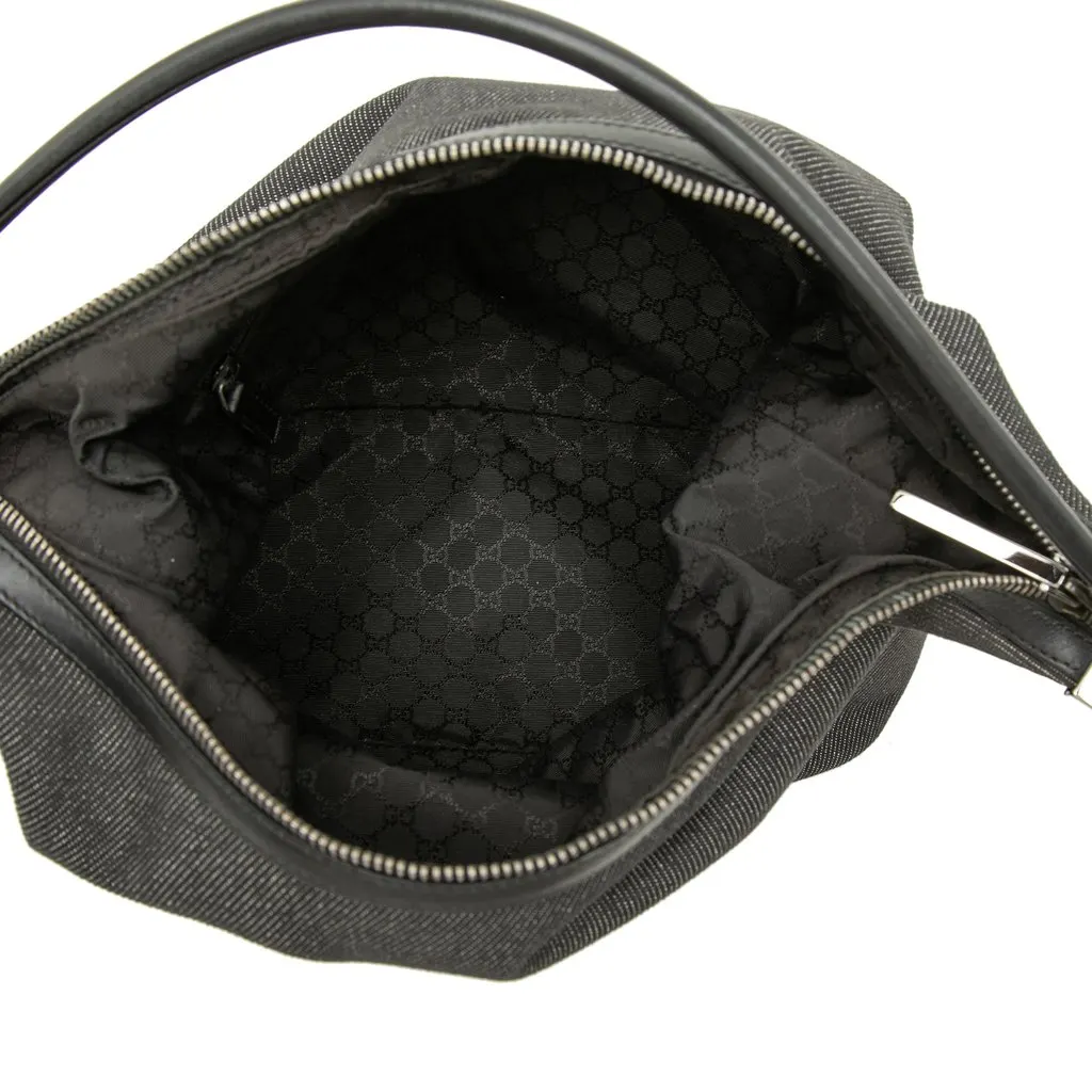 Gucci Denim Web Shoulder Bag MultiColor Very good - Model View