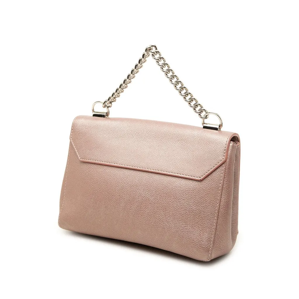 Louis Vuitton Metallic Leather Eyelet LockMe II BB Pink Leather Good - Back View