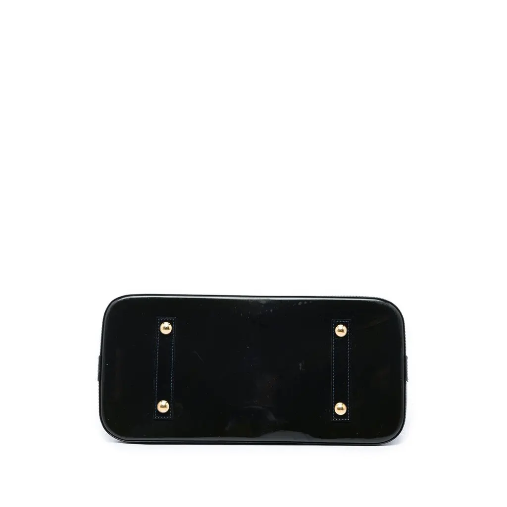 Louis Vuitton Monogram Vernis Alma GM Blue Leather Very good - Inside View