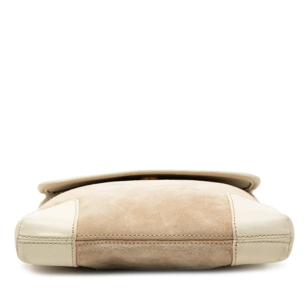 Loewe Suede Anagram Crossbody Beige Suede Very good - Inside View