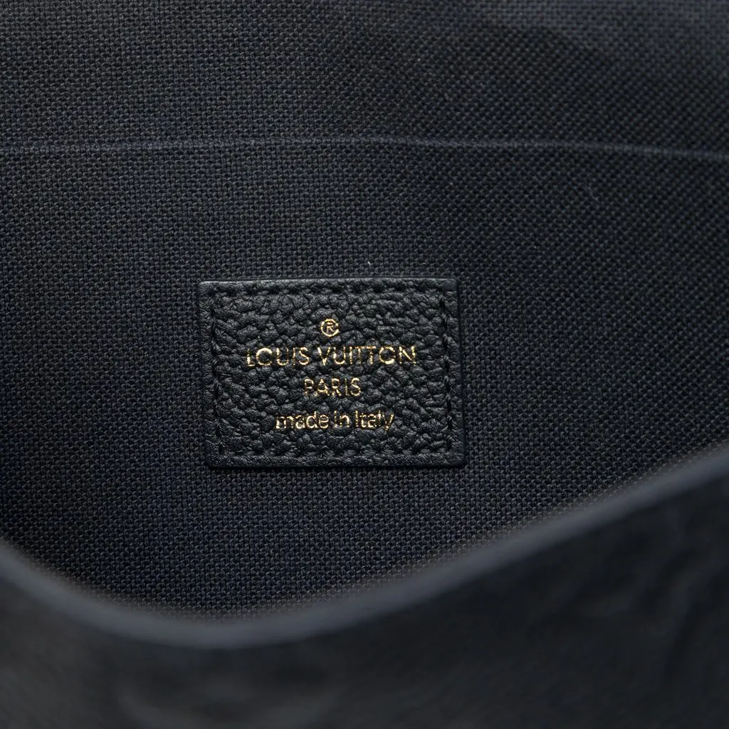 Louis Vuitton Monogram Empreinte Pochette Felicie Black Leather Good - Box View