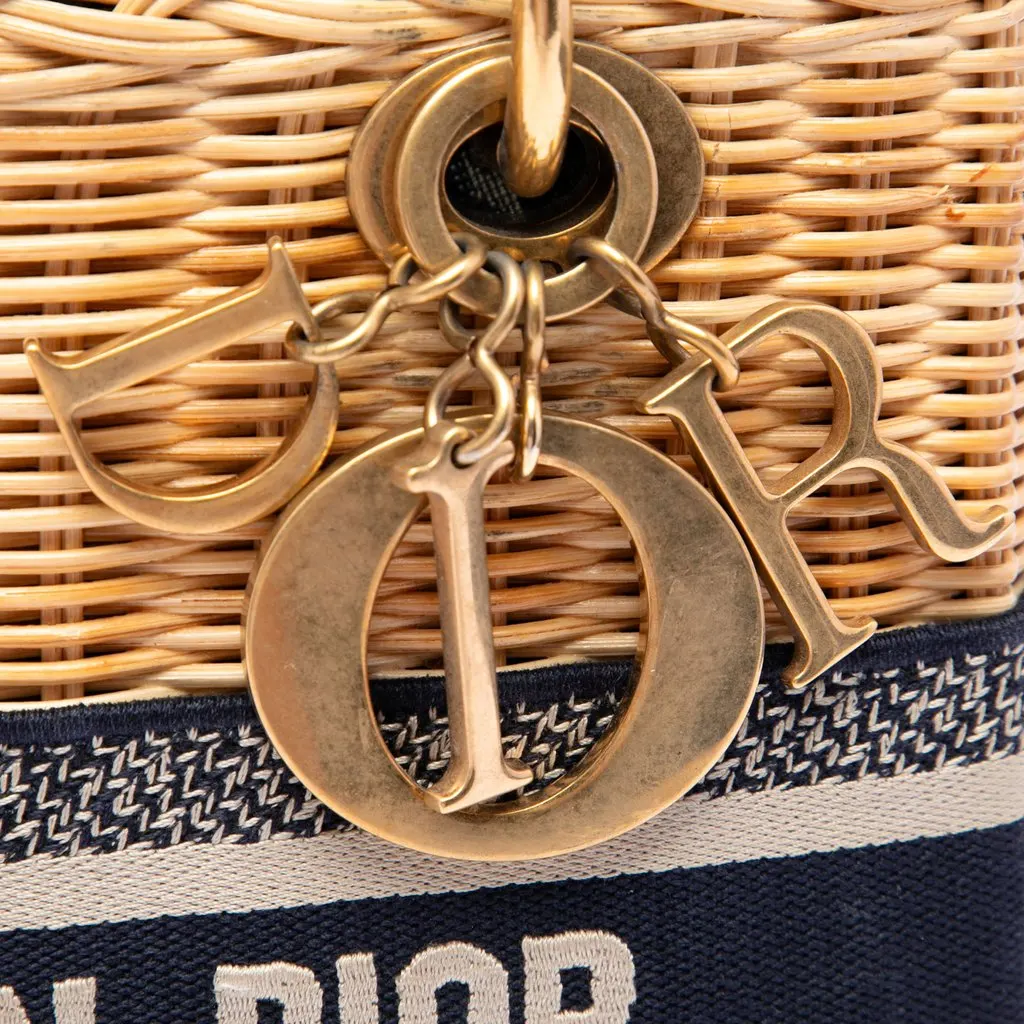 Dior Medium Wicker Oblique Lady Dior Brown Very good - Box View