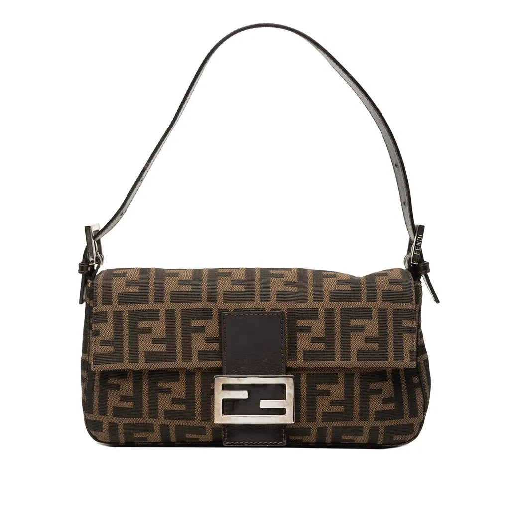 Fendi Zucca Canvas Baguette Brown Very good - Front View