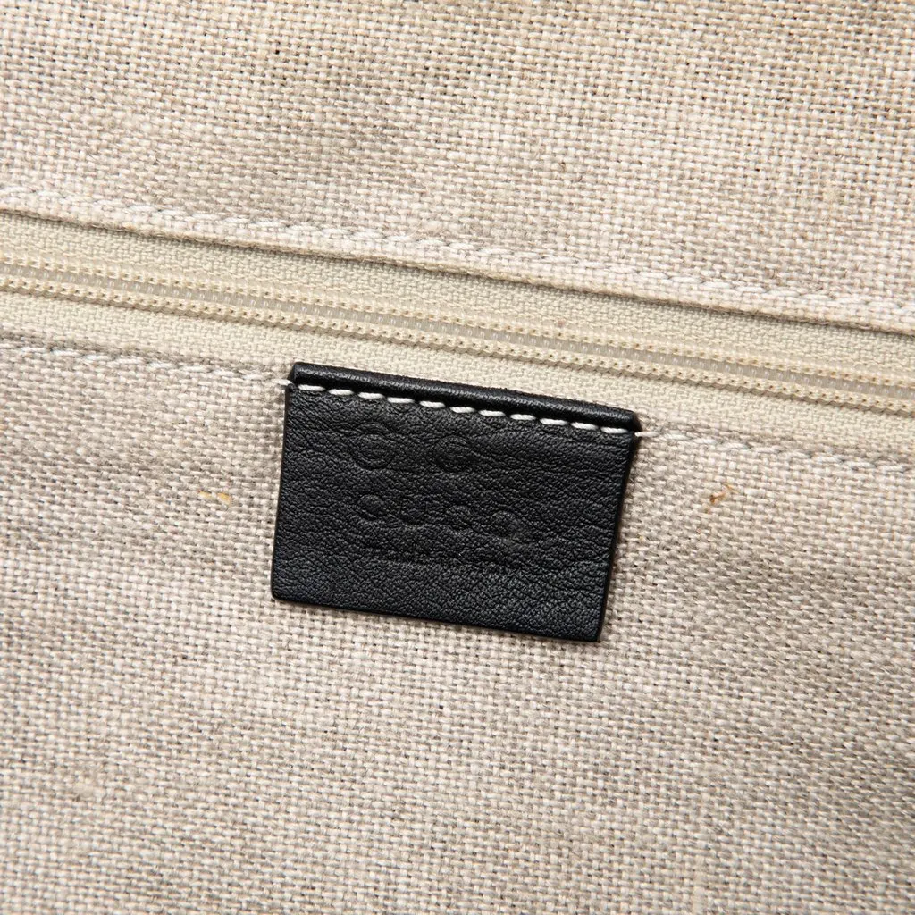 Gucci Medium Microguccissima Dome Satchel Black Leather Good - Box View