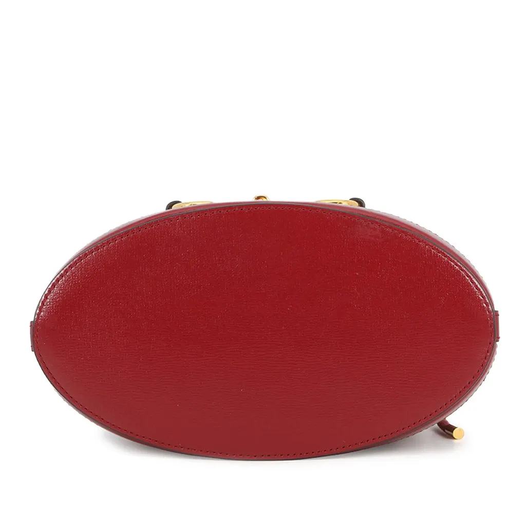 Gucci Calfskin Horsebit 1955 Bucket Bag Red Leather Very good - Inside View