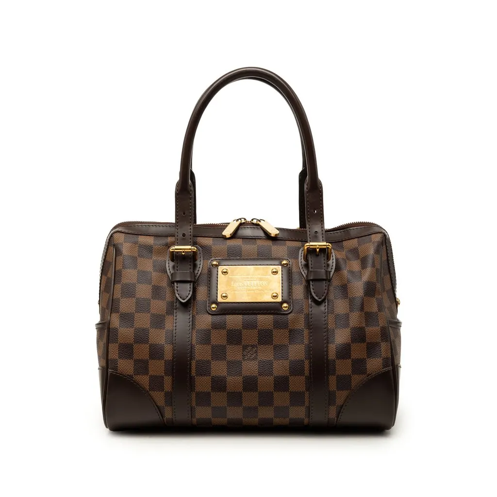 Louis Vuitton Damier Ebene Berkeley Brown Canvas Very good - Front View
