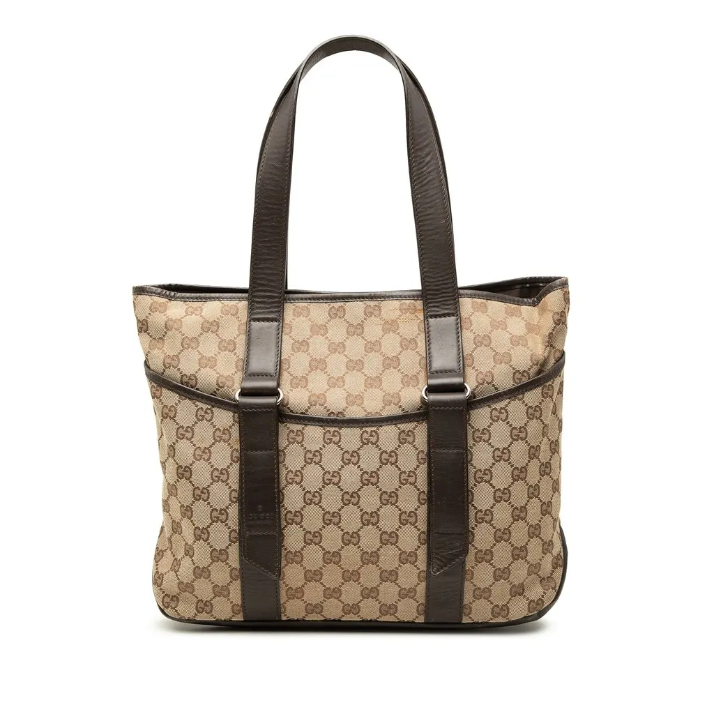 Gucci GG Canvas Tote Beige Canvas Very good - Front View