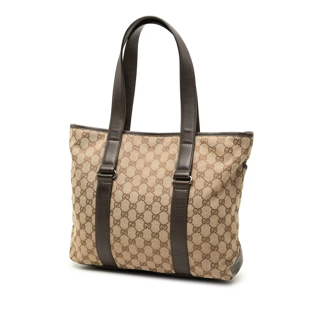 Gucci GG Canvas Tote Beige Canvas Very good - Back View