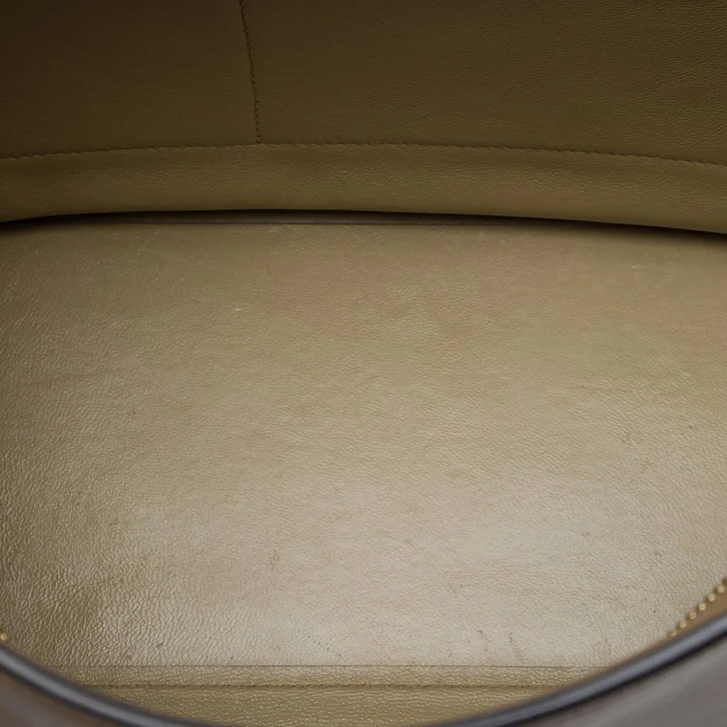 Celine Medium Tricolor Calfskin and Suede Trapeze Satchel Brown Leather Very good - Model View