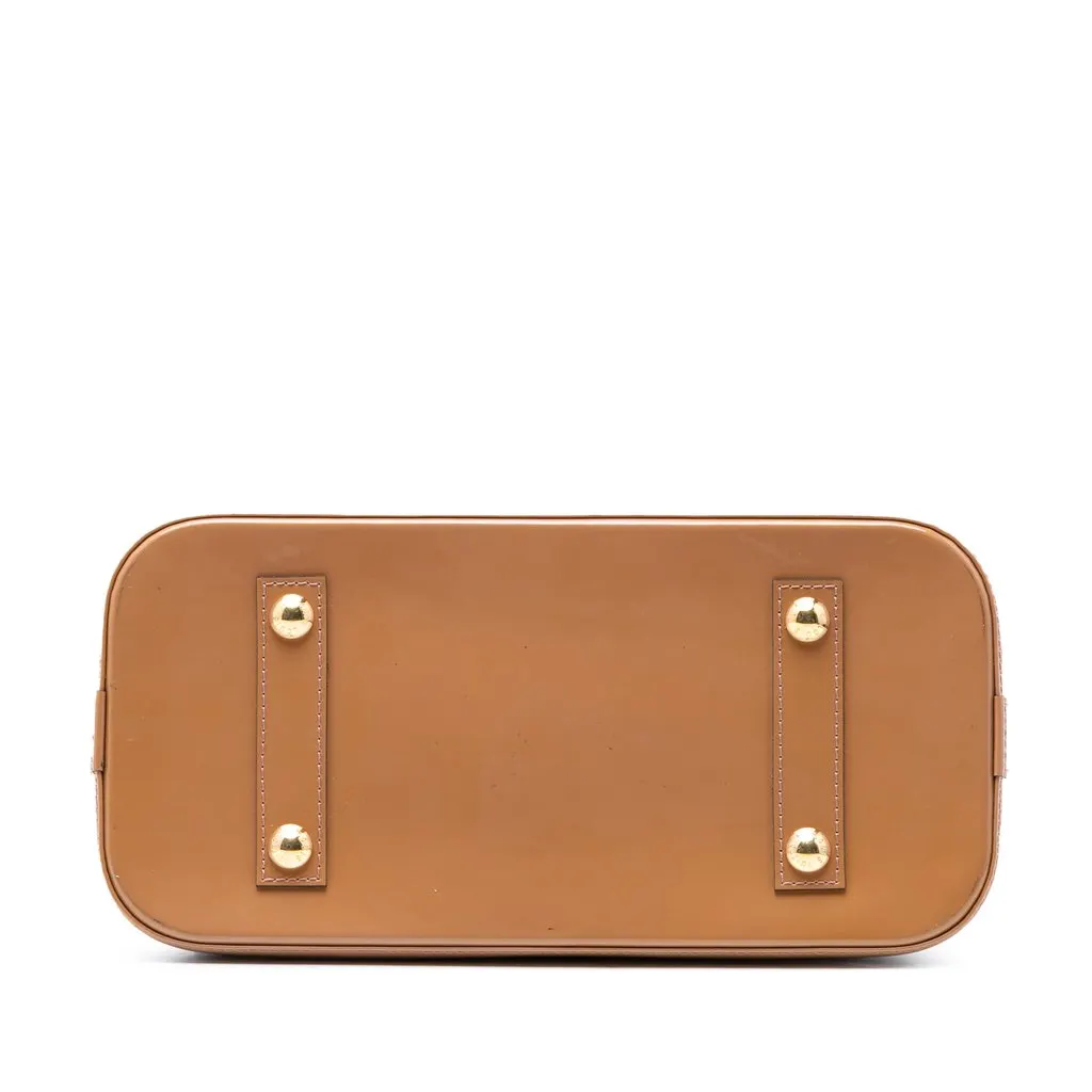 Louis Vuitton Monogram Vernis Alma PM Brown Leather Very good - Inside View