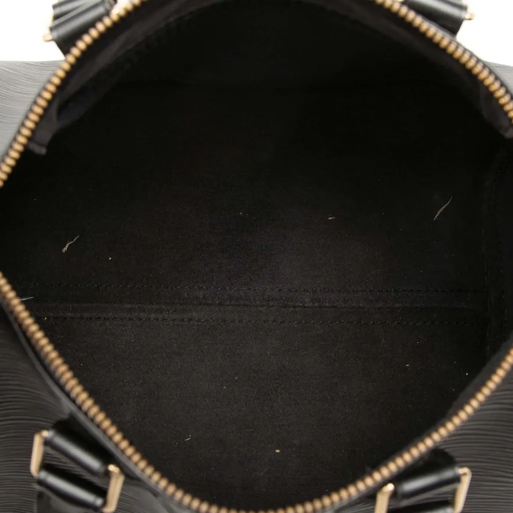 Louis Vuitton Epi Speedy 25 Black Leather Very good - Model View