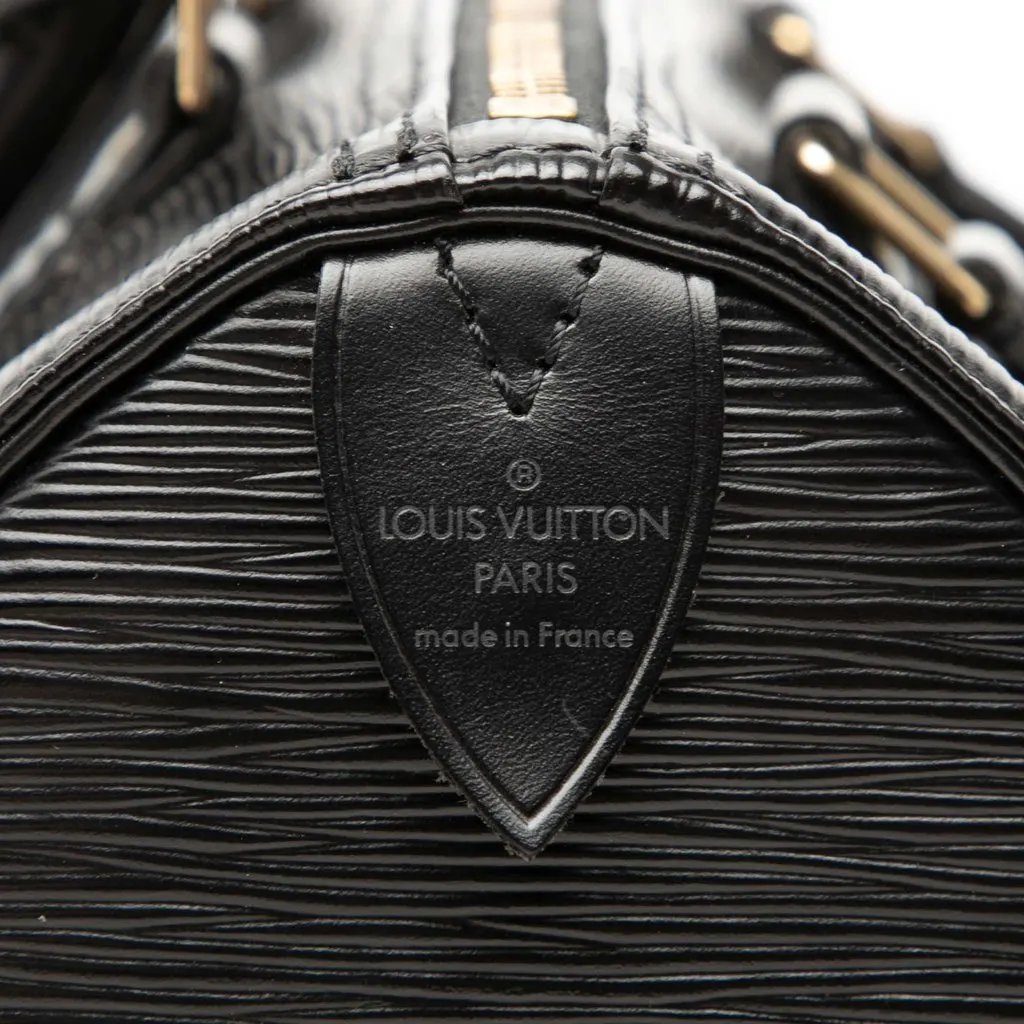 Louis Vuitton Epi Speedy 25 Black Leather Very good - Box View
