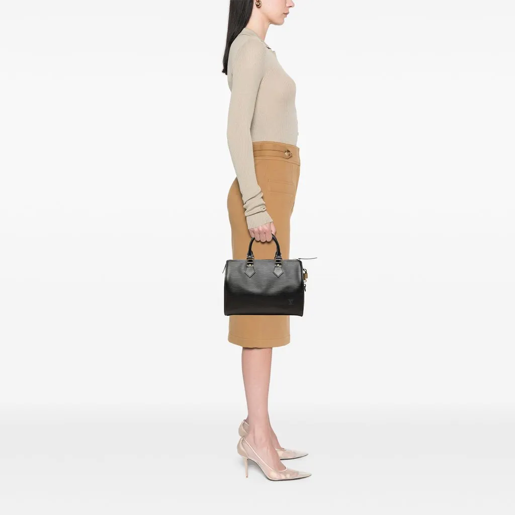 Louis Vuitton Epi Speedy 25 Black Medium | Libas Collective