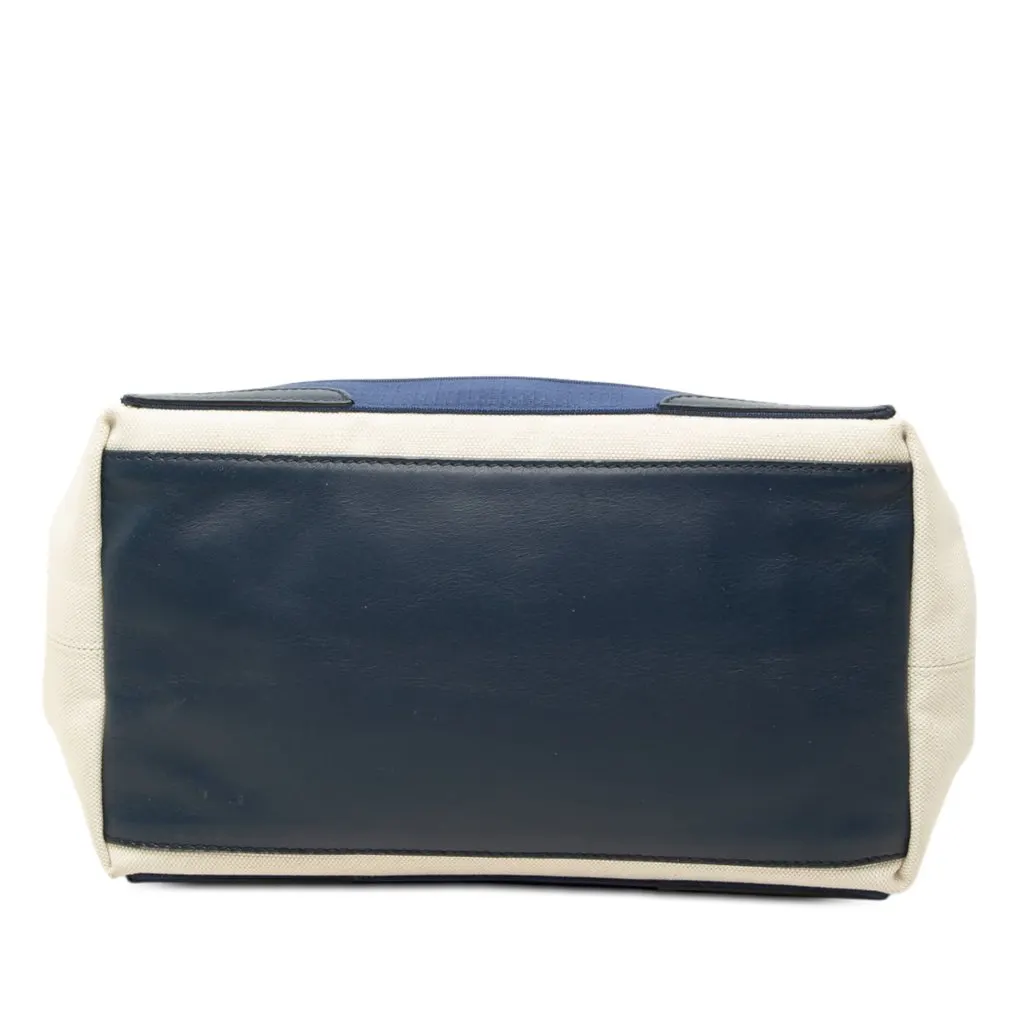 Balenciaga Canvas Navy Cabas Tote S White Canvas Very good - Inside View