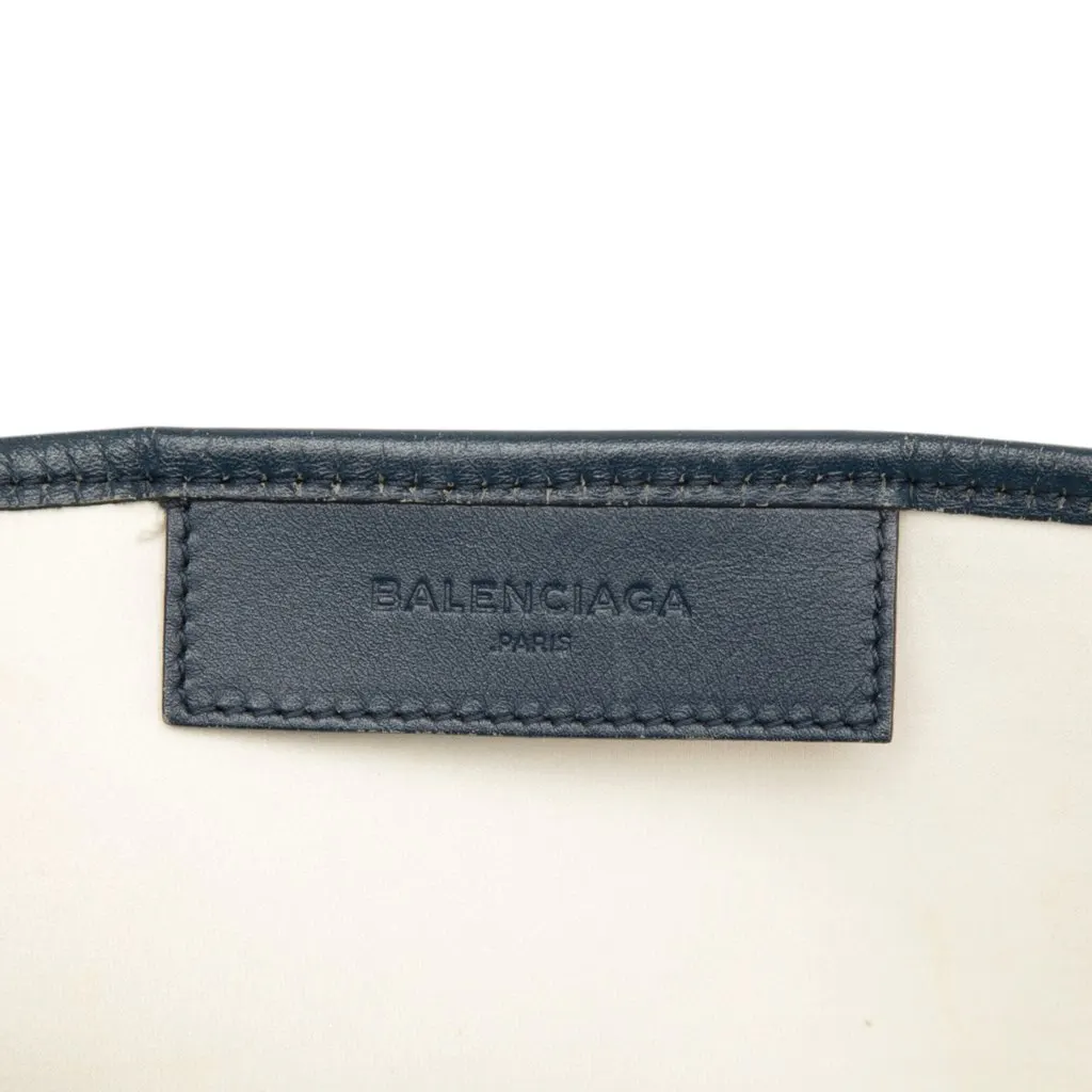 Balenciaga Canvas Navy Cabas Tote S White Canvas Very good - Box View