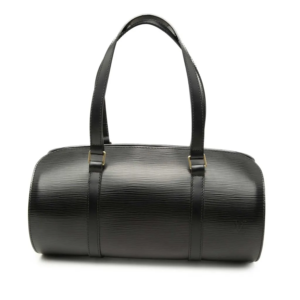 Louis Vuitton Epi Soufflot Black Leather Very good - Front View