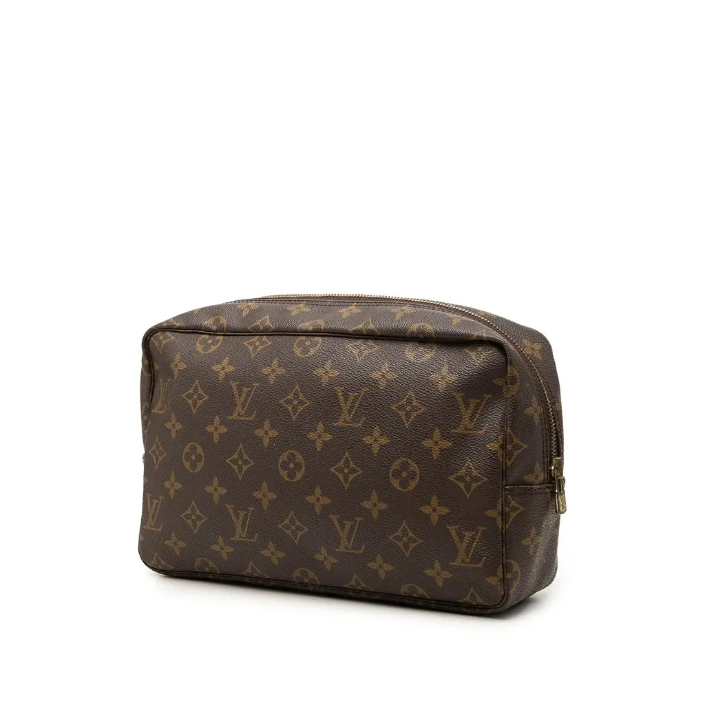 Louis Vuitton Monogram Trousse Toilette 28 Brown Canvas Good - Back View
