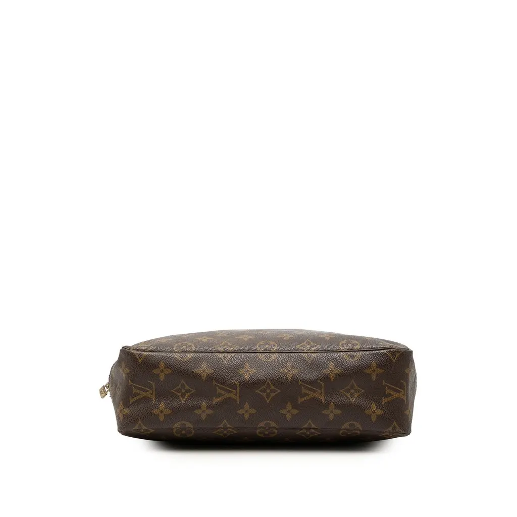 Louis Vuitton Monogram Trousse Toilette 28 Brown Canvas Good - Inside View