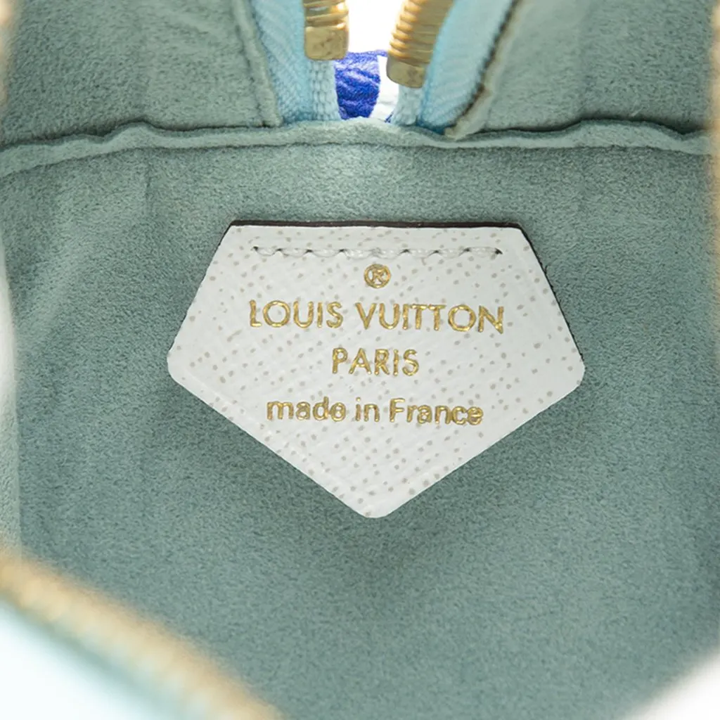 Louis Vuitton Monogram Giant Beach Pouch Blue Plastic Very good - Box View