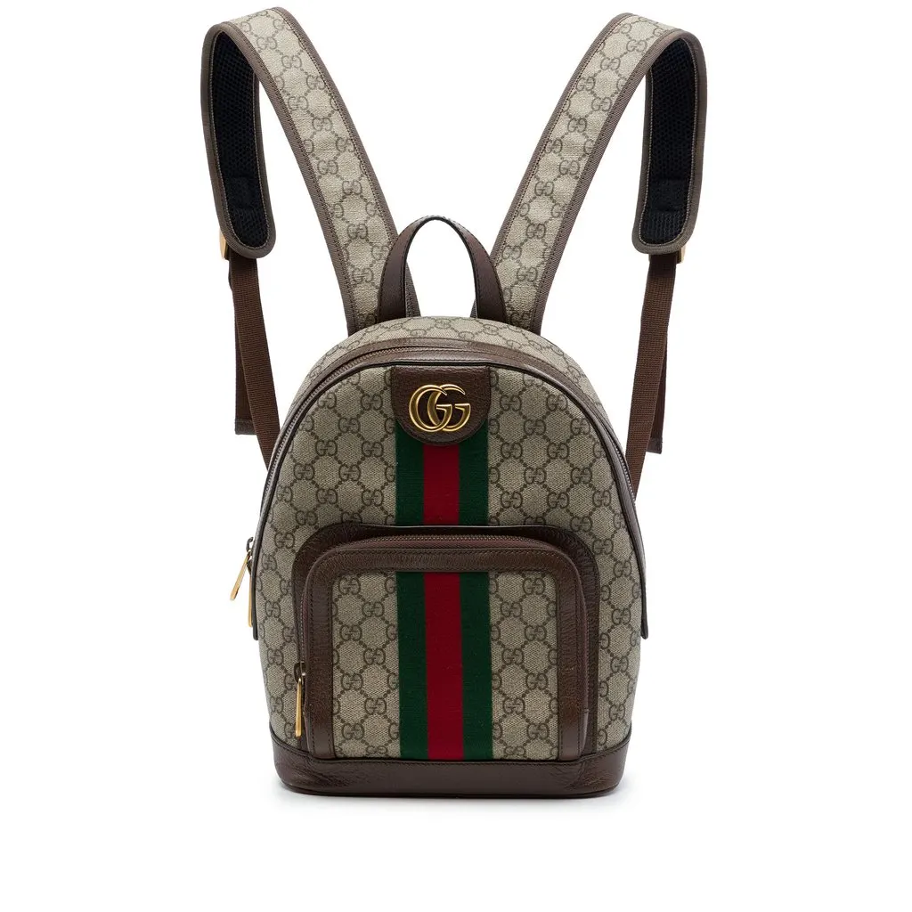 Gucci Small GG Supreme Web Ophidia Backpack